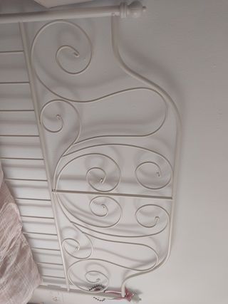 Cama hierro blanca 140x200 venta en persona