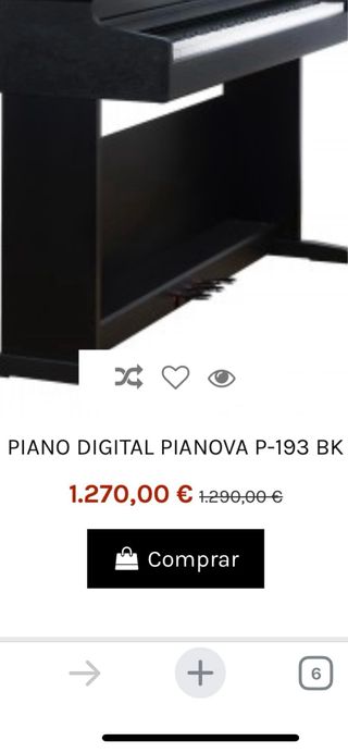 Piano eléctrico pianova p193