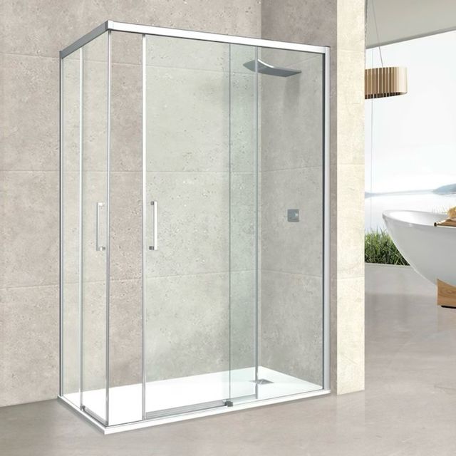 Mampara de ducha angular 100x70