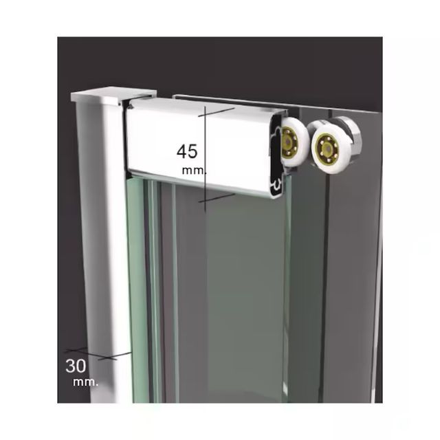 Mampara de ducha angular 100x70