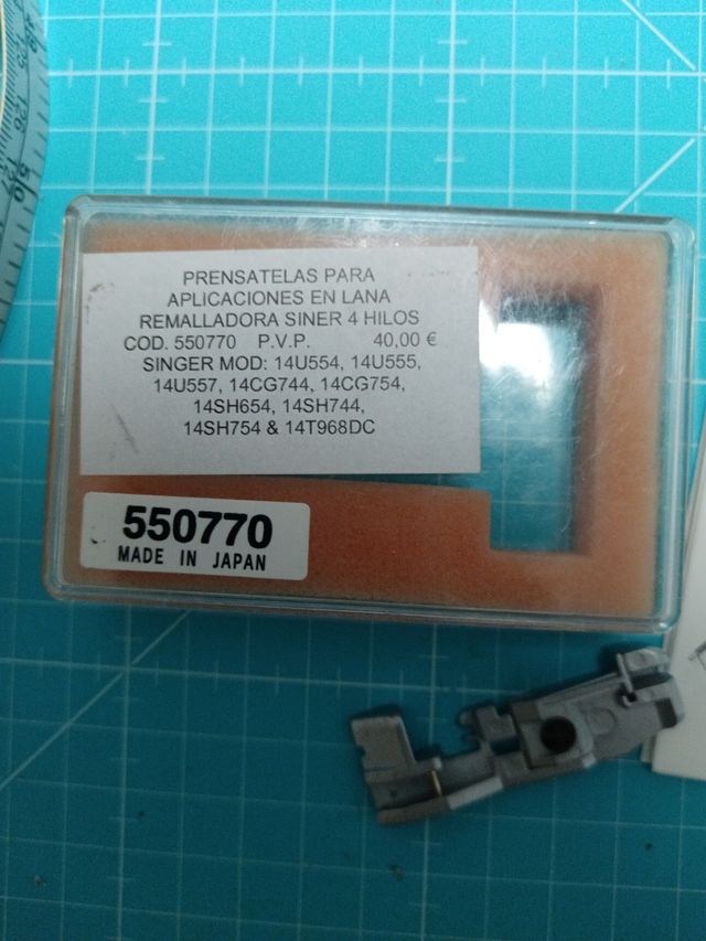 Prensatelas remalladora singer