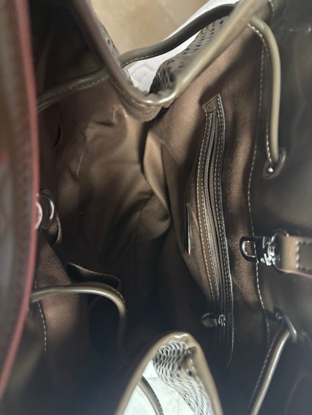 Bolsa Donna Karan em castanho verde