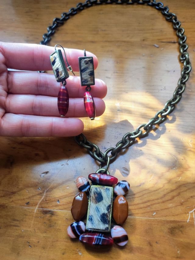 Conjunto Bisutería Animal Print