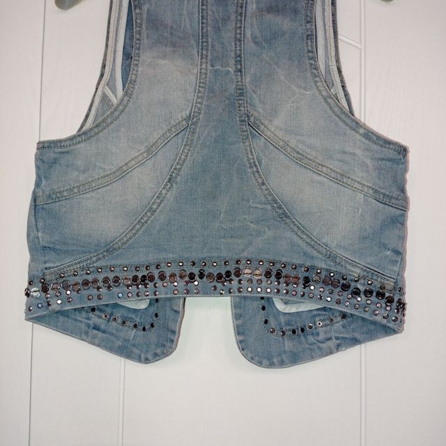 gilet smanicato donna tg.M in jeans