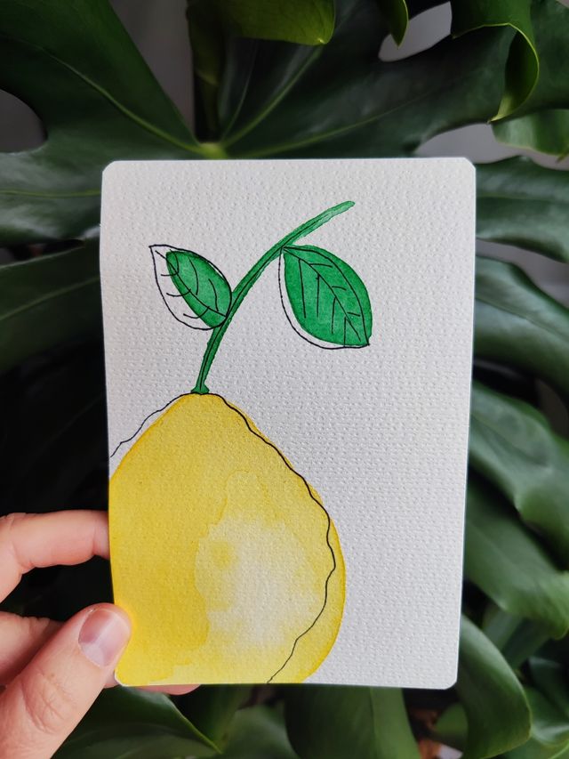 Postal lámina Acuarela original