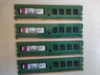 Kit ram Kingston 4gb(4x1gb)ddr3 PC3-10600U Non-ecc