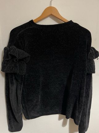 Jersey negro chenilla