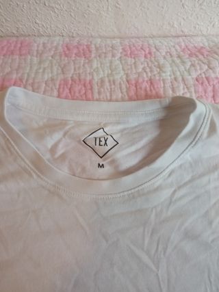 Camiseta Blanca para joven TEX. Talla M