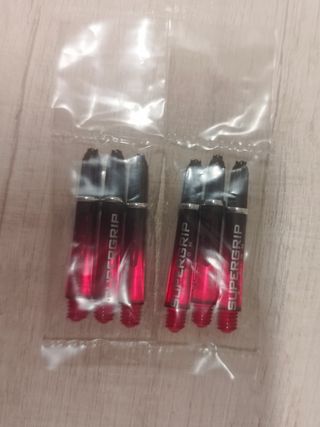 6 cañas de 40 mm marca Super Grip para dardos