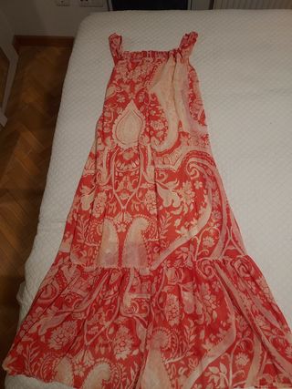 Vestido estampado espalda abierta (Mango