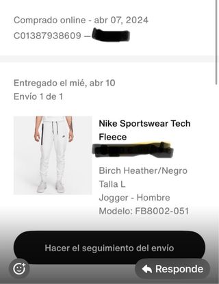 Pantalon Nike Tech