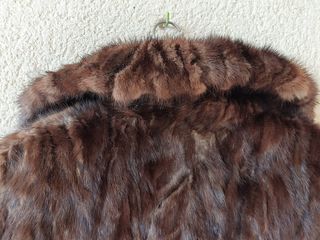 ABRIGO DE PELO TIPO VISÓN.