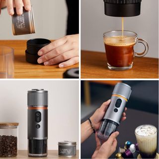 Cafetera Portátil con Cápsula de Espresso