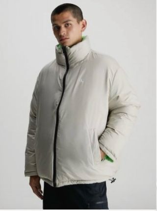 CHAQUETA DE PLUMAS REVERSIBLE 90'S VERDE GRIS