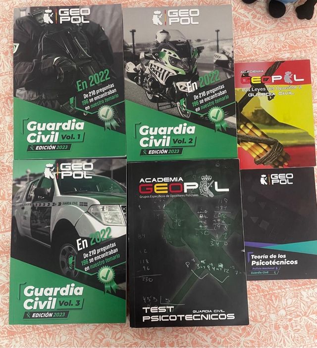 Libros para la oposión de guardia civil