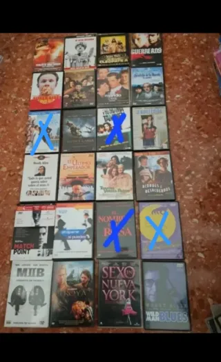 Películas a 2 euros cada una.