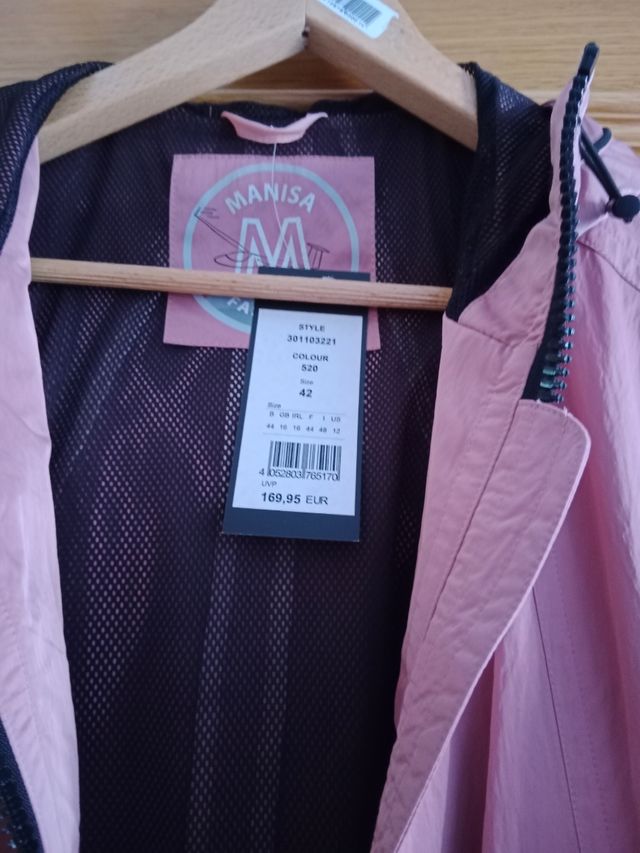 Cazadora entretiempo t42 rosa