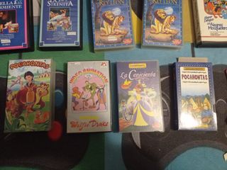 lote 14 peliculas disney VHS y otros dib