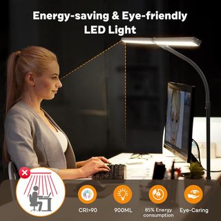 Lámpara escritorio led flexible 100 mods 24w 80cm