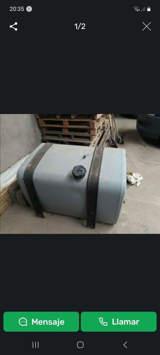 Depósito gasoil de aluminio para camion