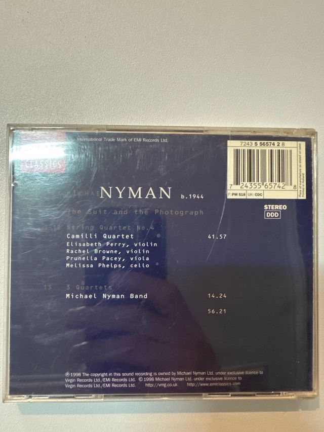CD Michael Nyman: The suit and the photograph