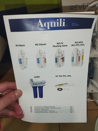 Equipo de osmosis inversa,nuevo.