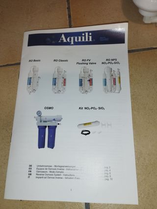 Equipo de osmosis inversa,nuevo.