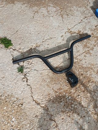 Potencia y manillar de bmx