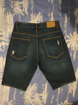 Shorts Vaqueros Bermuda Bershka Hombre Talla 38