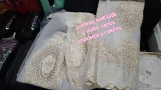 Cortinas de terciopelo con pedrería