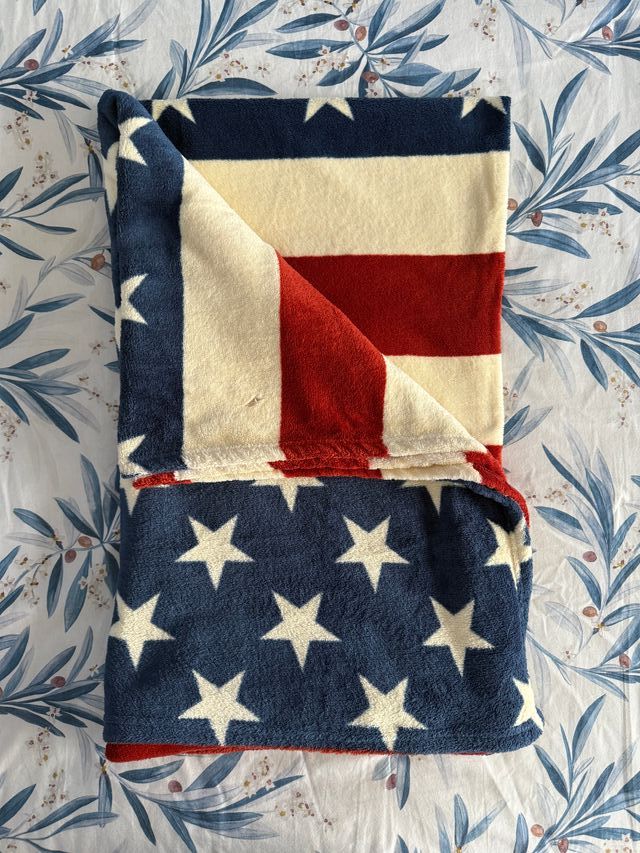 Manta estampado bandera EE.UU. 160x125 cm