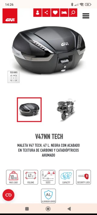 Maleta GIVI V47 NN Tech