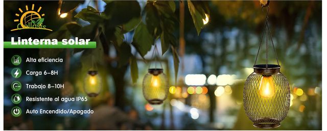 Farolillos Solares Exterior, Collasis IP65 Imperme