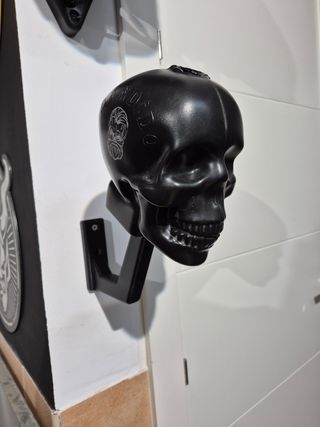 Soporte casco moto perchero 