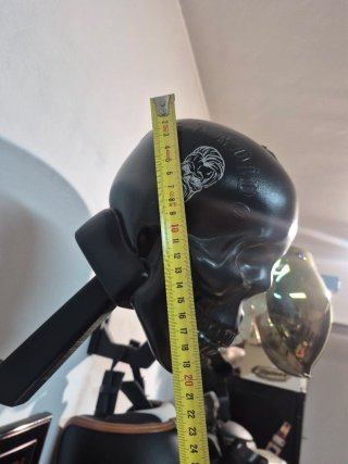 Soporte casco moto perchero