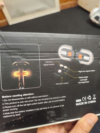 Intermitente para bicicleta o patinete