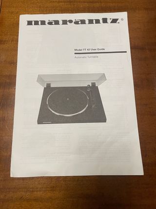 Plato tocadiscos Marantz TT42