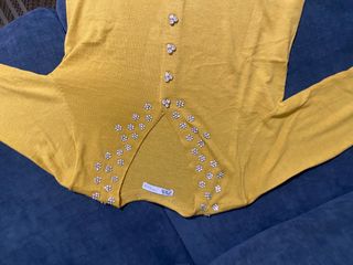 Cardigan punto abalorios Zara