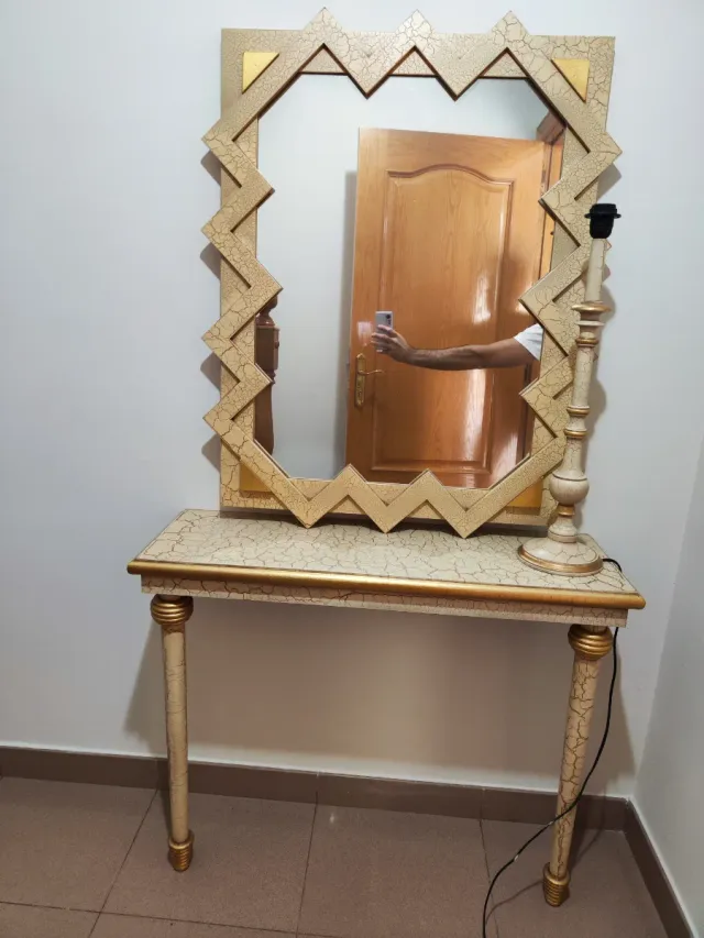 Consola recibidor y espejo a juego