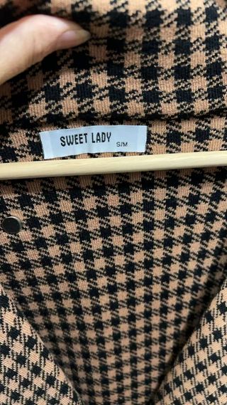 Gabardina de cuadros caliente mujer