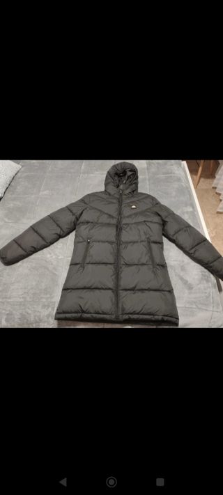 Abrigo largo plumas llese talla XS negr 