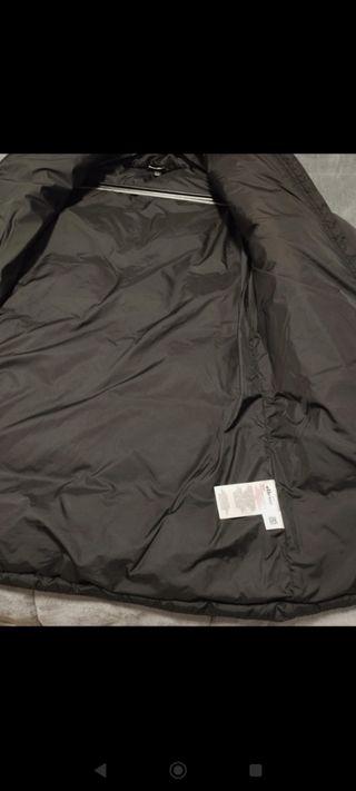 Abrigo largo plumas llese talla XS negr 