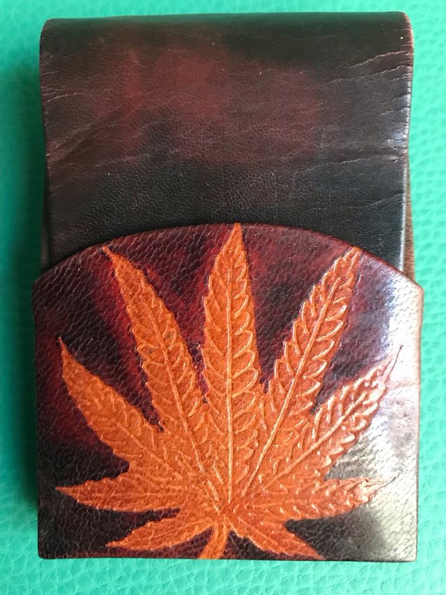 PITILLERA O ESTUCHE CUERO ARTESANAL