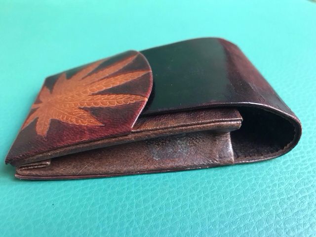 PITILLERA O ESTUCHE CUERO ARTESANAL