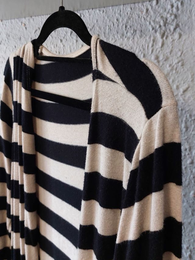 Chaqueta de punto larga