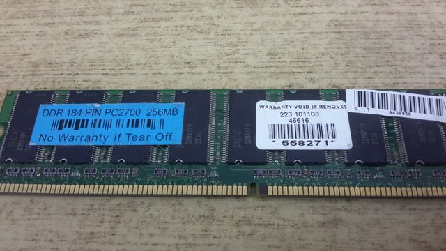 RAM DDR 256 MEGAS (3 MODULOS PC 2700) SAMSUNG