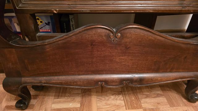 Cama madera 180 x 80 cabeceros y montantes