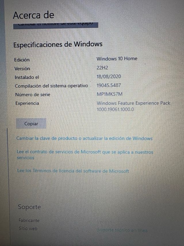 Ordenador portatil Lenovo 15”