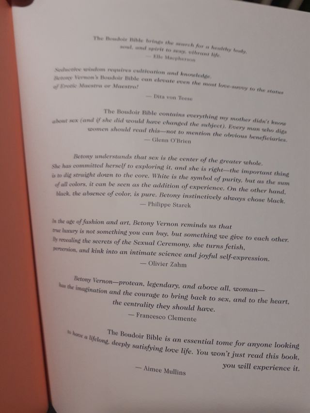 Boudoir Bible, Sex Guide