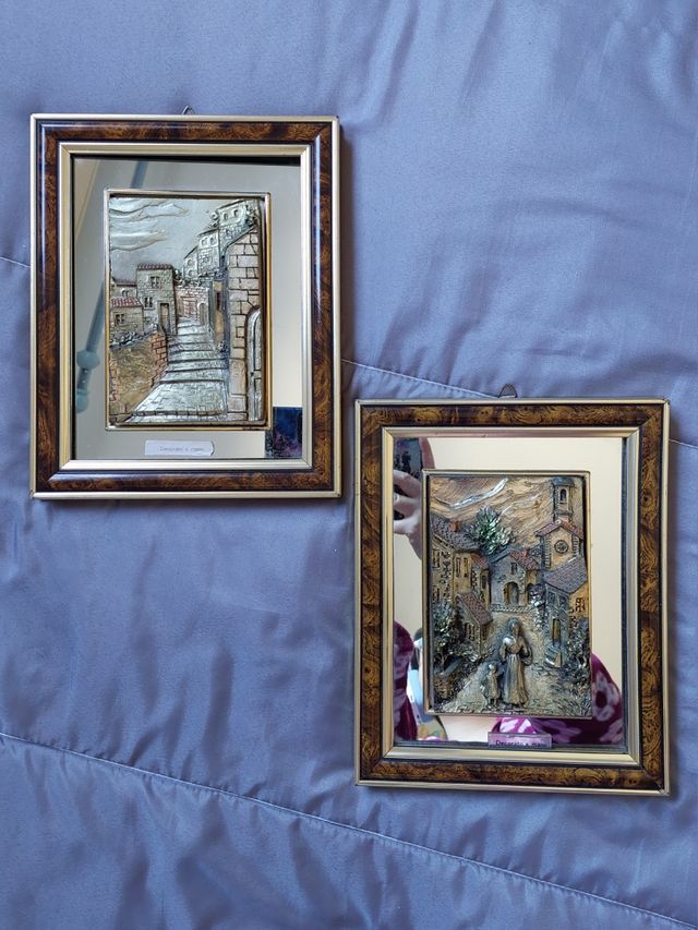 Quadri a specchio, argento 925